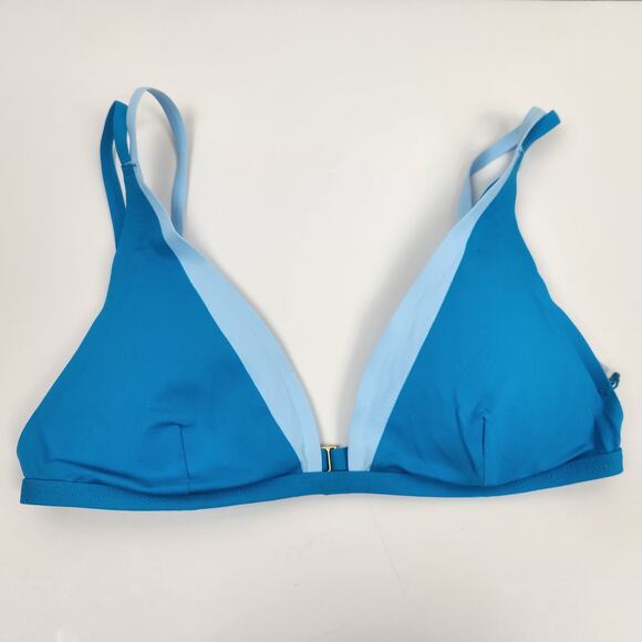 L*Space Finneas Bikini Top in Turquoise Blue Size Small NWT - Picture 1 of 4